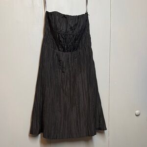 Betsy Johnson vintage Black Strapless ruched Dress